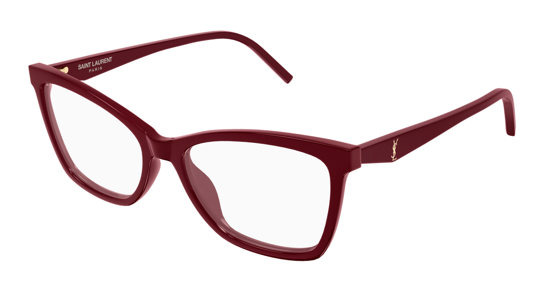 Briller saint laurent sl m183 005 rojo cat eye femenino størrelse 57mm - Hovedvisning