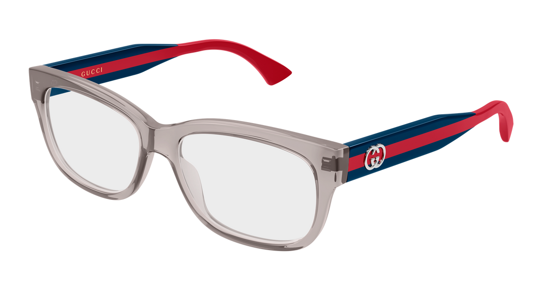 Brillen gucci gg0278on 014 gris cat eye femenino größe 55mm - Hauptansicht
