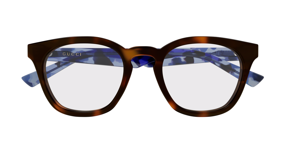 Occhiali da vista gucci gg2185o 003 havana round/oval/panthos masculino taglia 50mm - Vista dettagliata