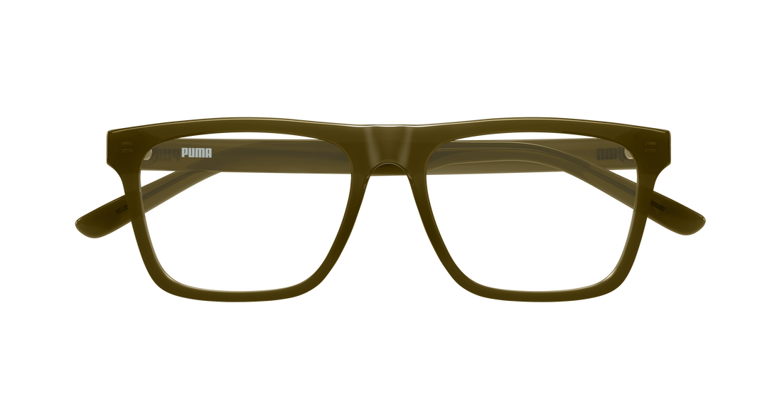 Prescription glasses puma pu0545o 003 verde rectangular / squared masculino size 55mm - Detailed view