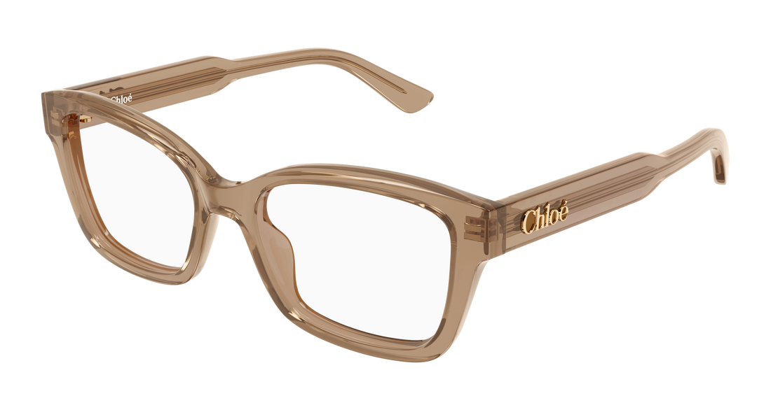 Óculos graduados chloé ch0380o 005 marron cat eye femenino tamanho 51mm - Vista principal