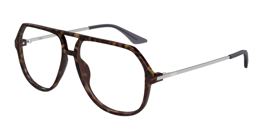 Gafas graduadas puma pu0460o 002 havana pilot/navigator masculino talla 58mm - Vista principal