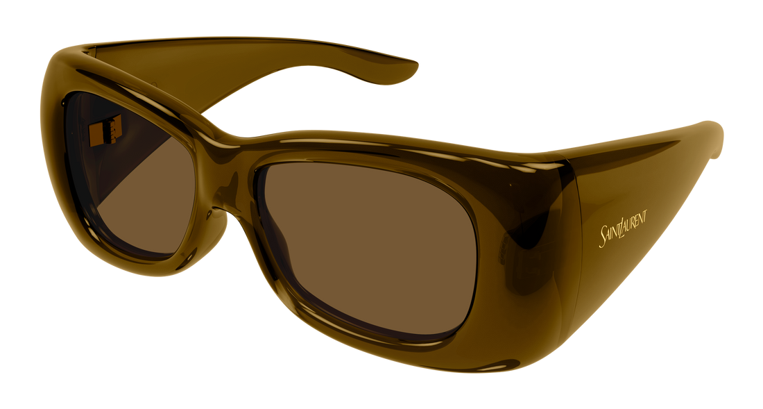Occhiali da sole saint laurent sl 901 howl 004 marron rectangular / squared unisex taglia 61mm - Vista principale