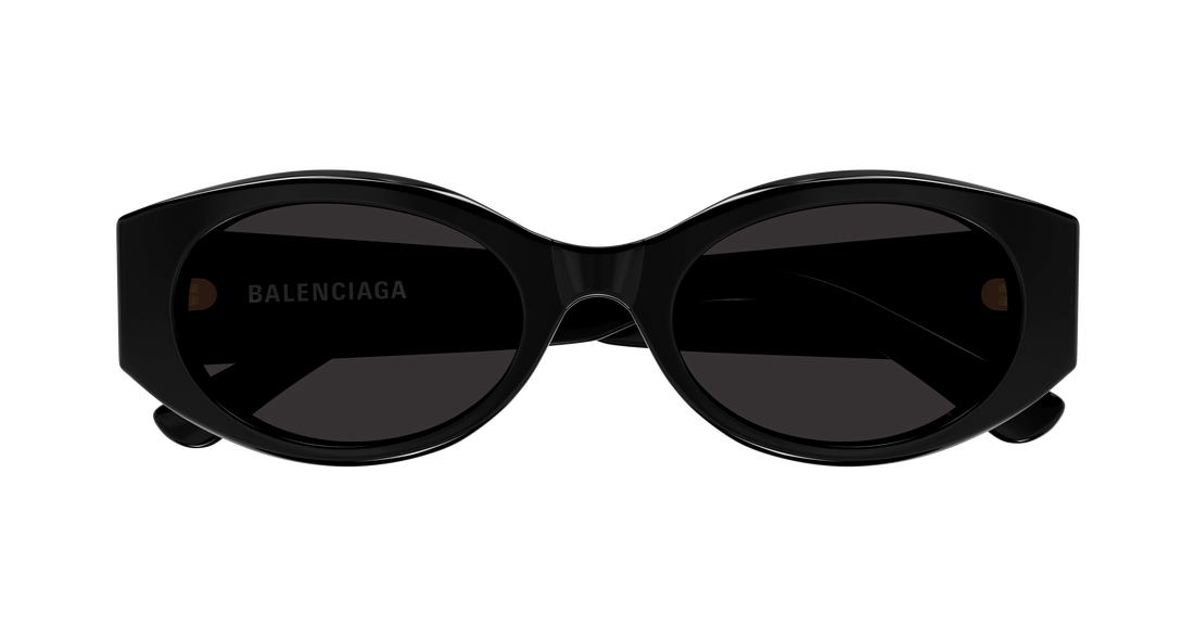 Solbriller balenciaga bb0477sa 001 negro round/oval/panthos femenino størrelse 53mm - Detaljeret visning