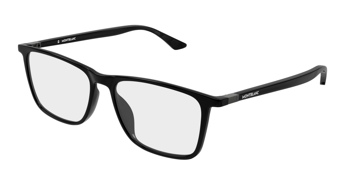 Briller montblanc mb0509o 004 negro rectangular / squared masculino størrelse 57mm - Hovedvisning