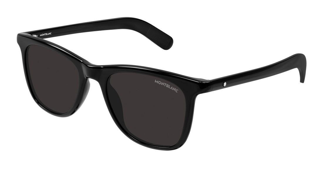Occhiali da sole montblanc mb0496s 001 negro rectangular / squared masculino taglia 52mm - Vista principale