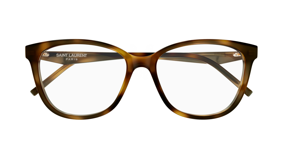 Okulary korekcyjne saint laurent sl m187/f 003 havana cat eye femenino rozmiar 55mm - Widok szczegółowy