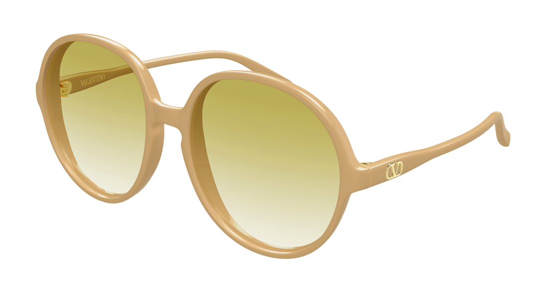 Sunglasses valentino vg0017s 005 beige round/oval/panthos femenino size 59mm - Main view