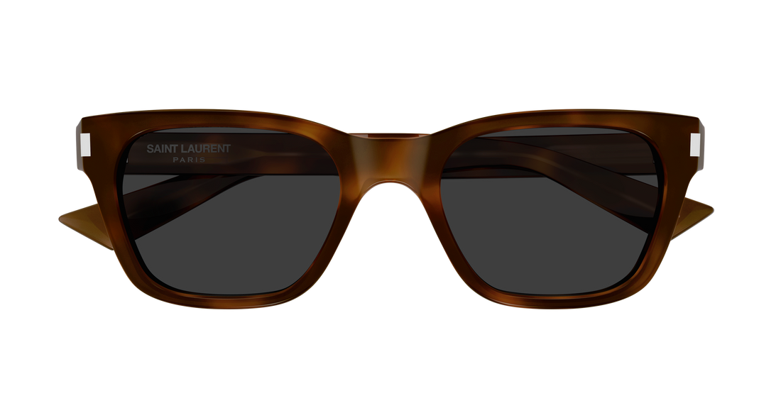 Occhiali da sole saint laurent sl 874 003 havana rectangular / squared unisex taglia 52mm - Vista dettagliata