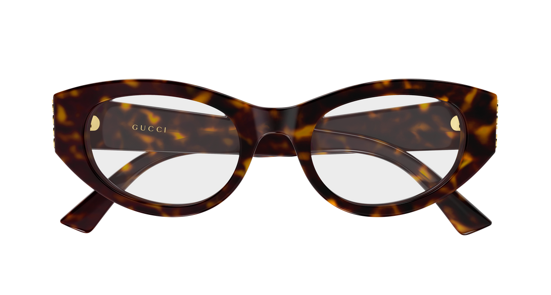 Brillen gucci gg2041o 002 havana round/oval/panthos femenino größe 50mm - Detailansicht