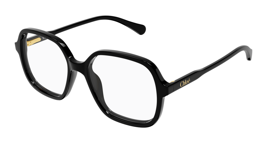 Occhiali da vista chloé cc0027o 001 negro geometrical/directional infantil taglia 49mm - Vista principale