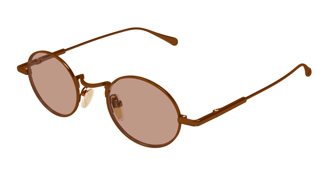 Lunettes de soleil chloé ch0414s 005 marron round/oval/panthos femenino taille 44mm - Vue principale