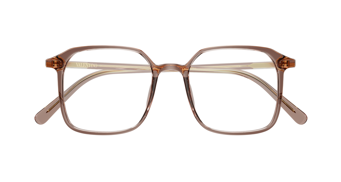 Lunettes de vue valentino vg0022o 004 beige rectangular / squared femenino taille 49mm - Vue détaillée