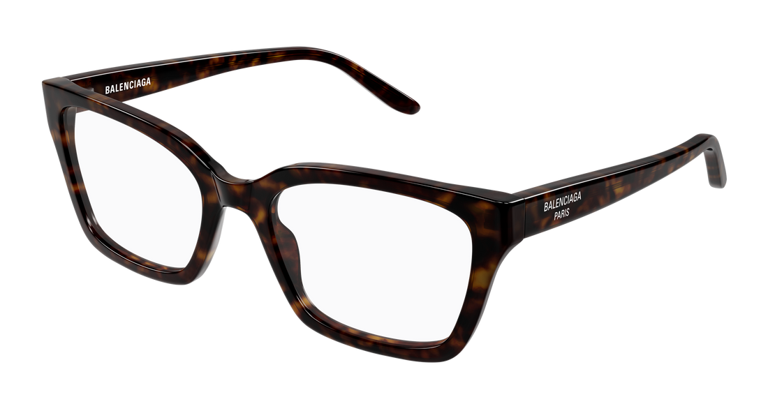 Occhiali da vista balenciaga bb0501o 002 havana cat eye femenino taglia 55mm - Vista principale