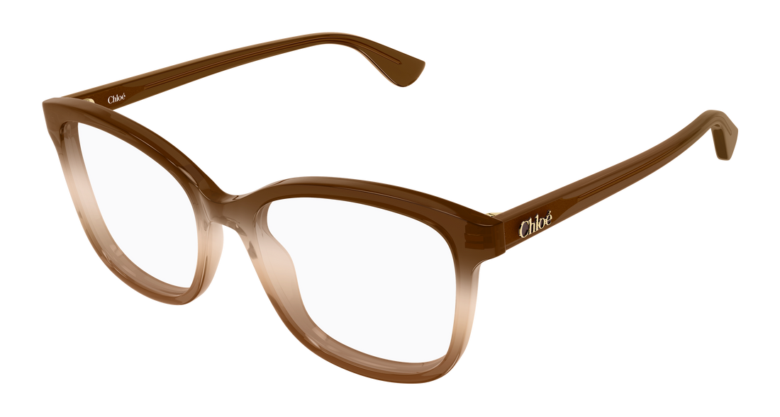 Briller chloé ch0393o 005 marron cat eye femenino størrelse 54mm - Hovedvisning