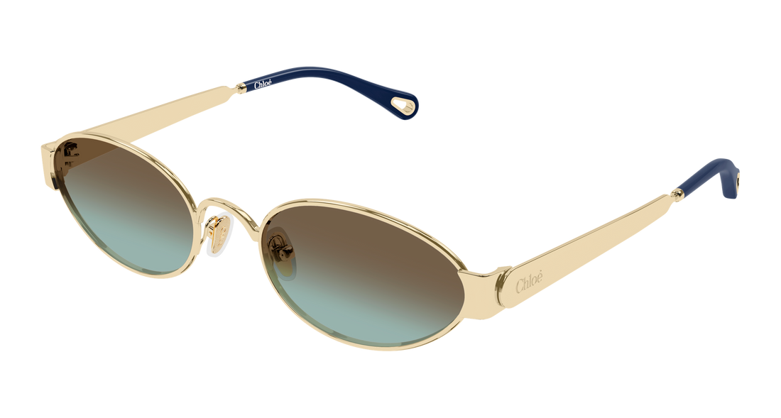 Gafas de sol chloé ch0355s 003 dorado round/oval/panthos femenino talla 54mm - Vista principal