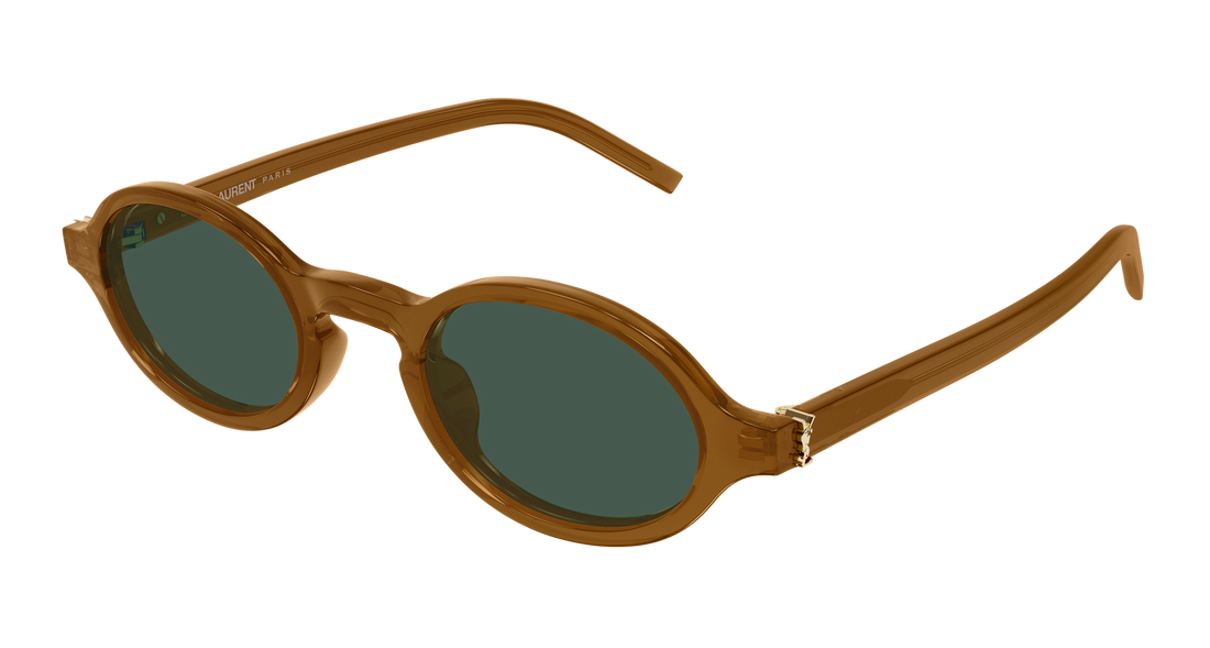 Gafas de sol saint laurent sl m161/k 004 marron round/oval/panthos unisex talla 51mm - Vista principal