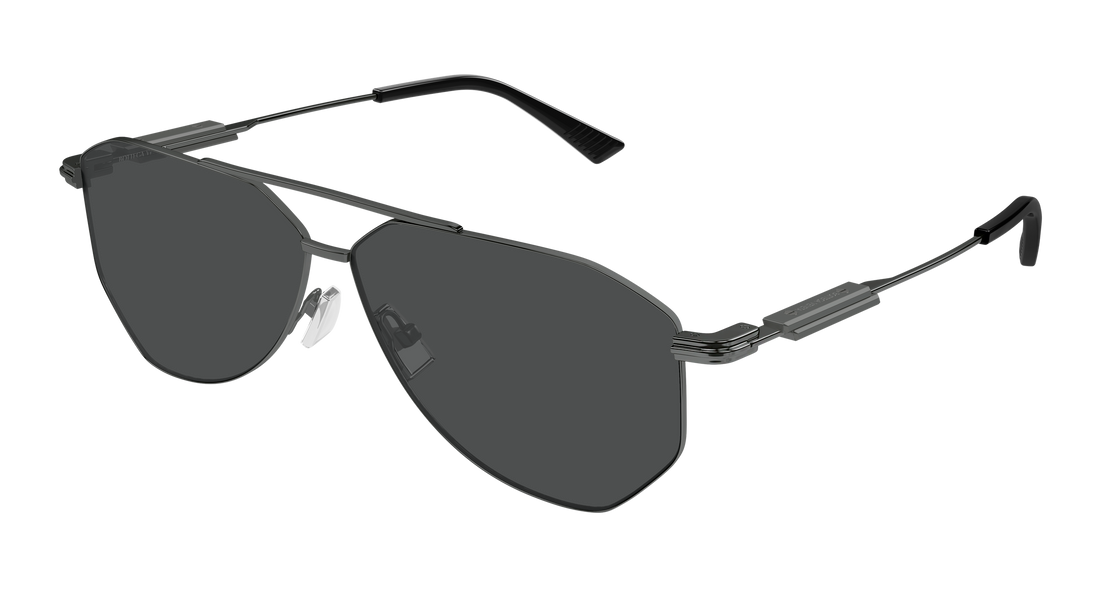 Occhiali da sole bottega veneta bv1508s 001 plateado pilot/navigator unisex taglia 60mm - Vista principale