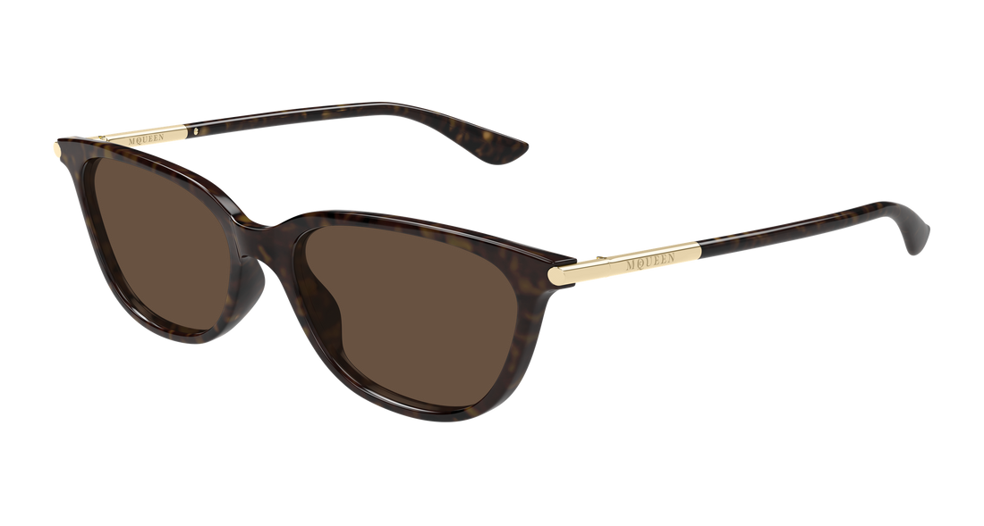 Óculos de sol alexander mcqueen am0553s 002 havana cat eye femenino tamanho 54mm - Vista principal