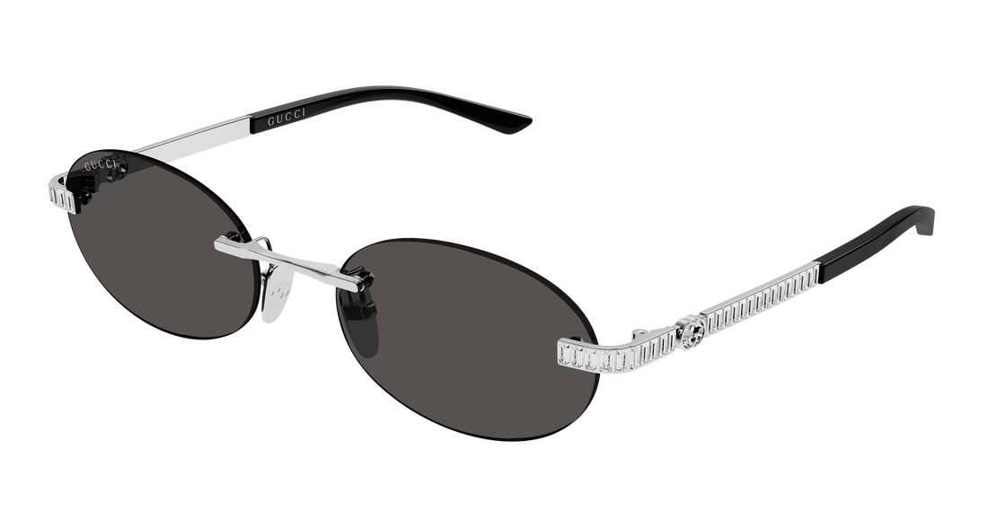 Sunčane naočale gucci gg2214s 002 plateado round/oval/panthos femenino veličina 55mm - Glavni prikaz