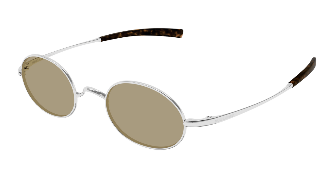 Solbriller saint laurent sl 948 t 002 plateado round/oval/panthos masculino størrelse 47mm - Hovedvisning