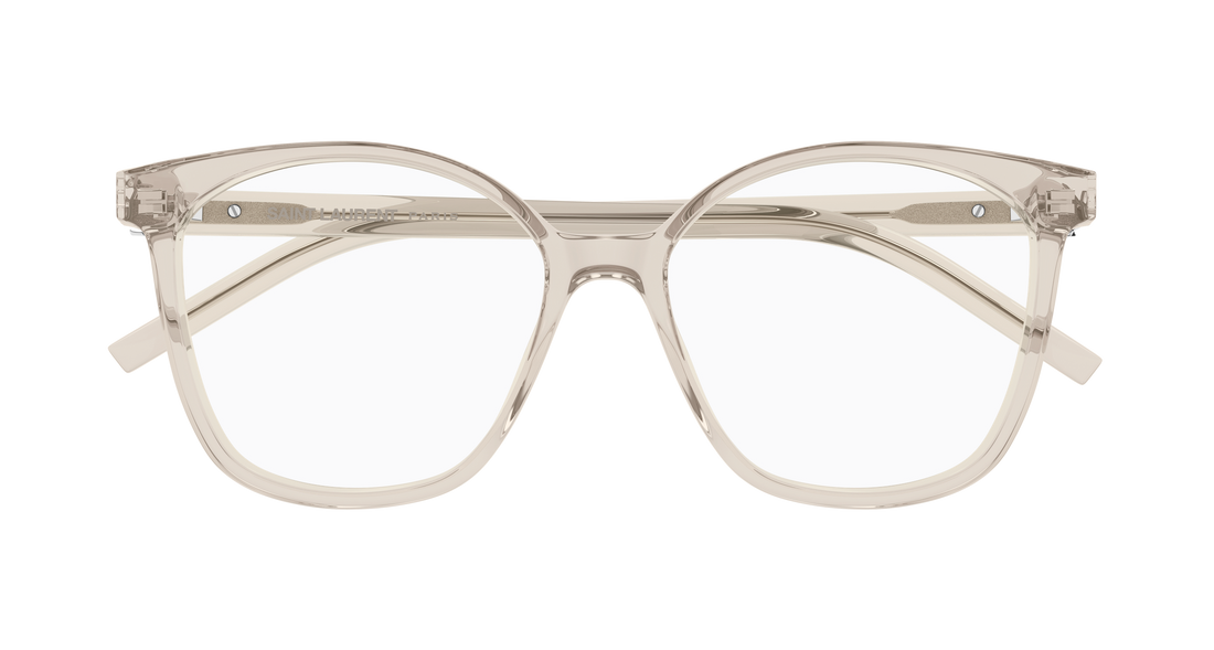 Prescription glasses saint laurent sl m162 004 beige round/oval/panthos femenino size 55mm - Detailed view