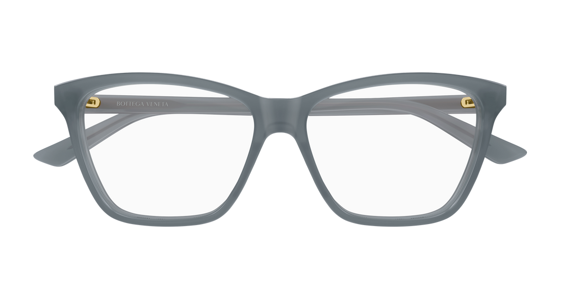 Okulary korekcyjne bottega veneta bv1421o 007 gris butterfly femenino rozmiar 55mm - Widok szczegółowy
