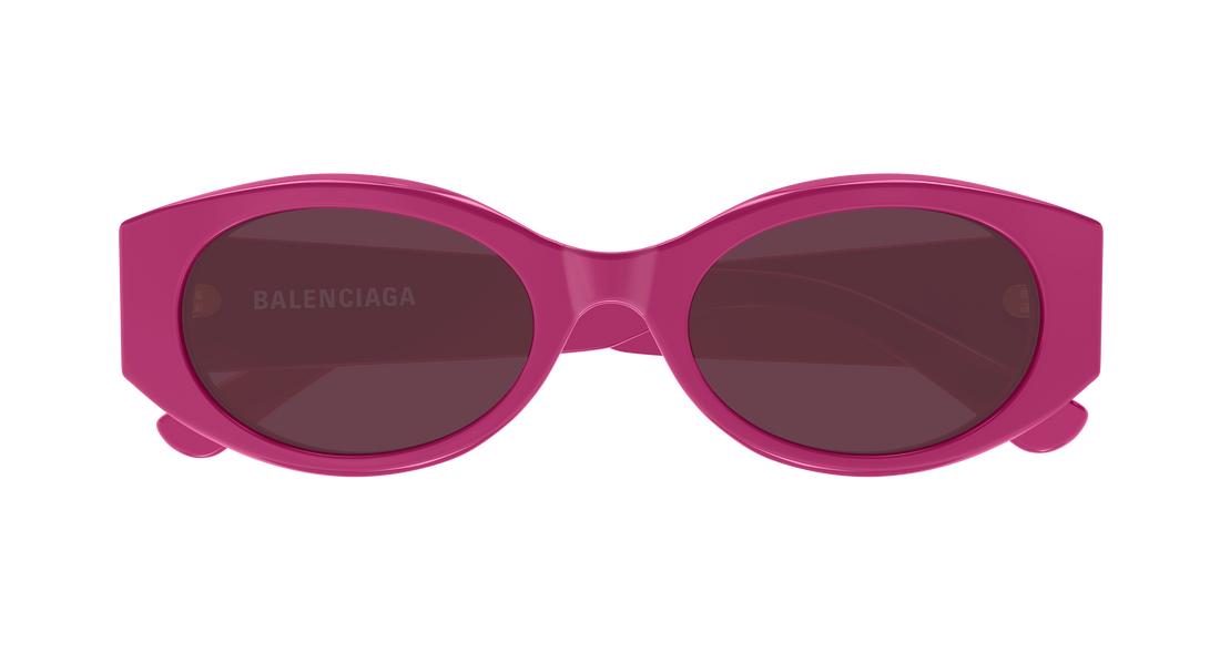 Solbriller balenciaga bb0477sa 004 rosa round/oval/panthos femenino størrelse 53mm - Detaljeret visning