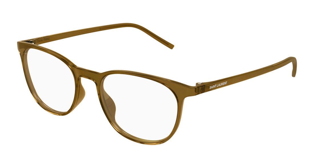 Dioptrijske naočale saint laurent sl 884 005 marron round/oval/panthos unisex veličina 51mm - Glavni prikaz