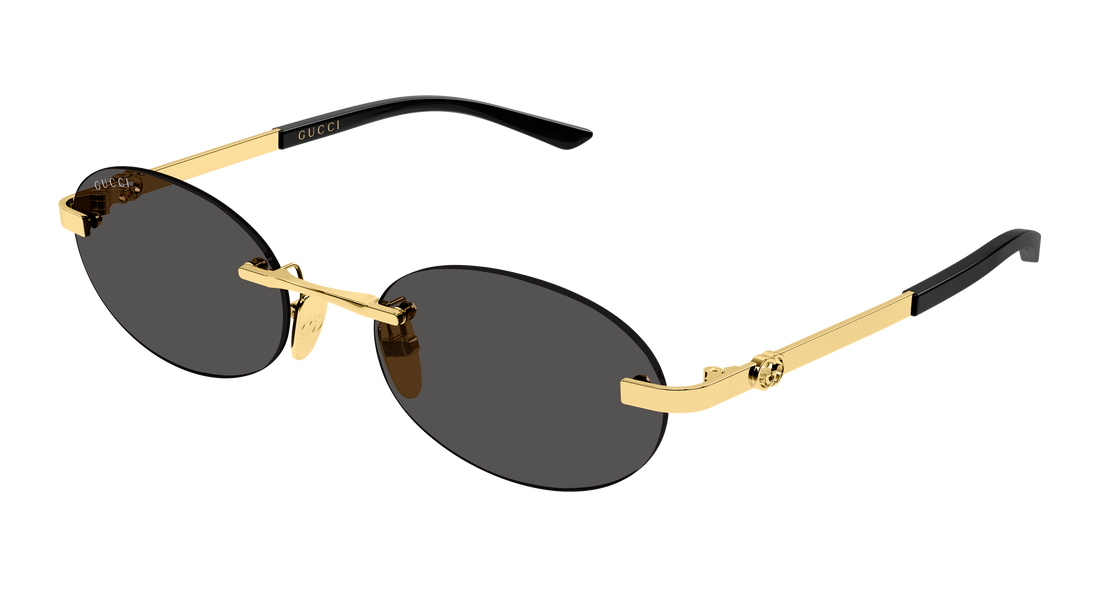 Solglasögon gucci gg2214s 001 dorado round/oval/panthos femenino storlek 55mm - Huvudvy