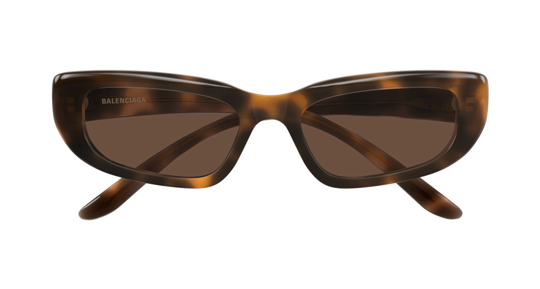 Solbriller balenciaga bb0516s 002 havana geometrical/directional femenino størrelse 55mm - Detaljeret visning