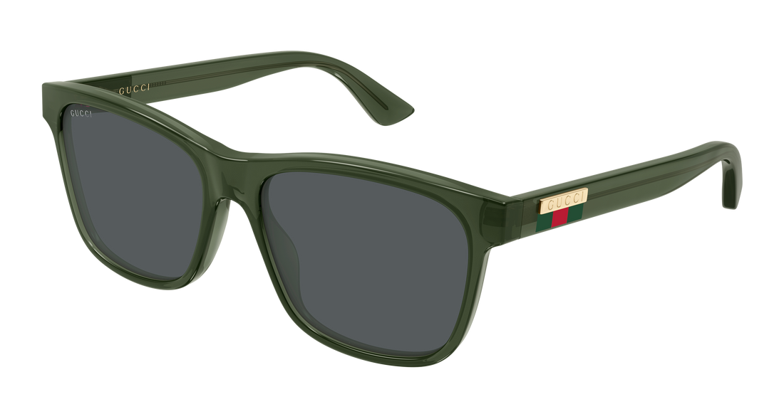 Sunčane naočale gucci gg0746s 007 verde rectangular / squared masculino veličina 57mm - Glavni prikaz