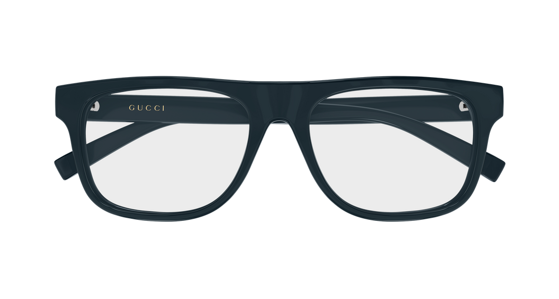 Occhiali da vista gucci gg1117on 005 azul rectangular / squared masculino taglia 56mm - Vista dettagliata