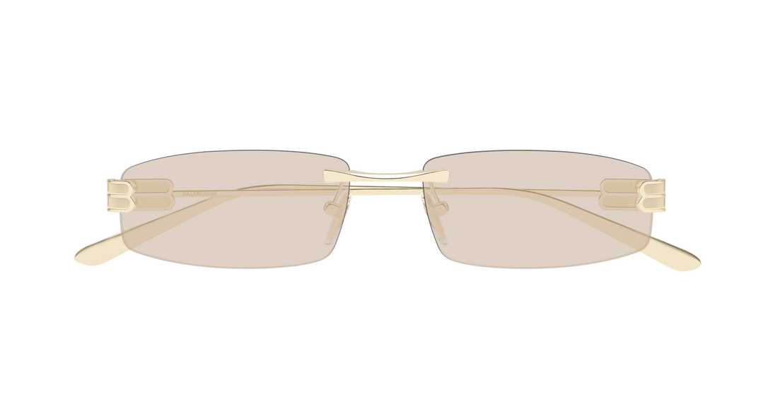 Gafas de sol balenciaga bb0488s 009 dorado rectangular / squared masculino talla 57mm - Vista de detalle