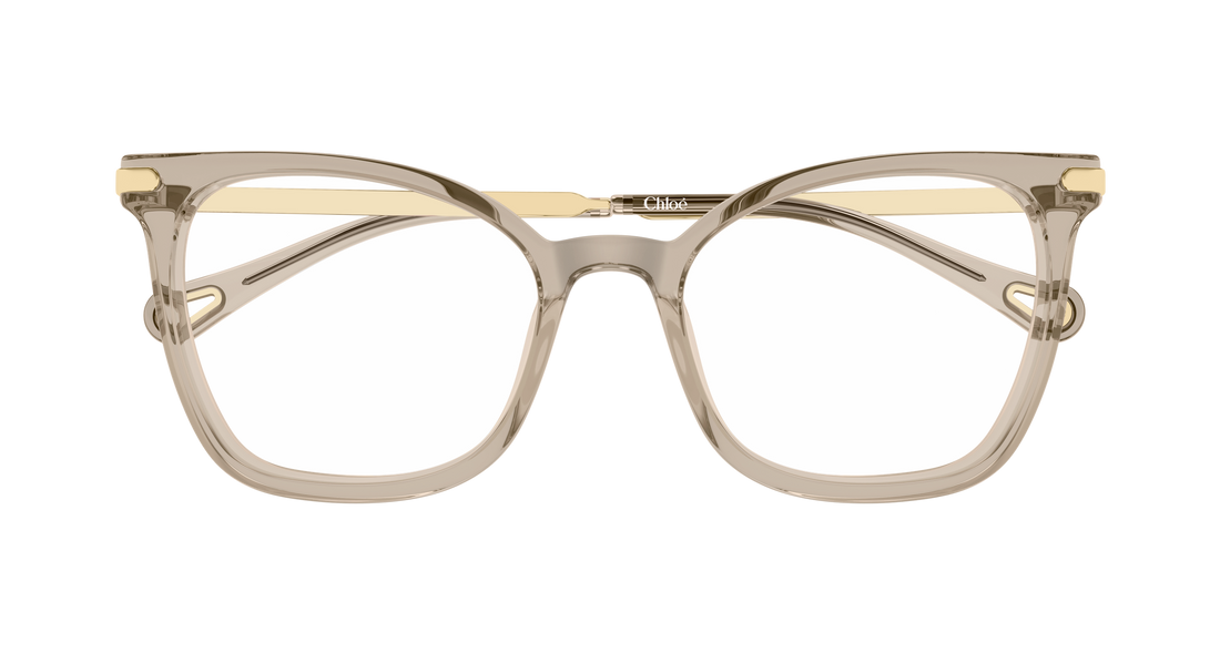 Óculos graduados chloé ch0360o 004 marron rectangular / squared femenino tamanho 53mm - Vista de detalhe