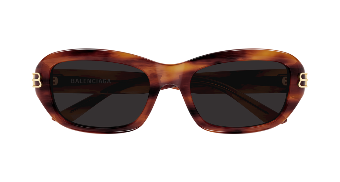 Lunettes de soleil balenciaga bb0471sk 005 marron rectangular / squared femenino taille 55mm - Vue détaillée