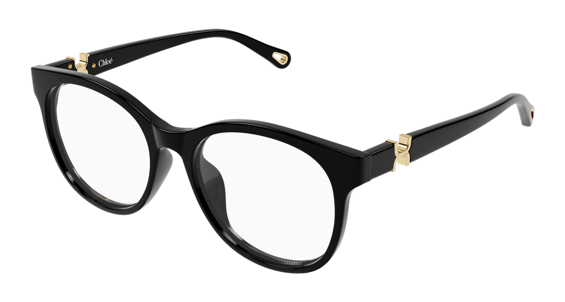 Briller chloé ch0375o 001 negro round/oval/panthos femenino størrelse 54mm - Hovedvisning