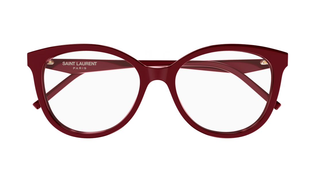 Okulary korekcyjne saint laurent sl m184 010 rojo cat eye femenino rozmiar 55mm - Widok szczegółowy