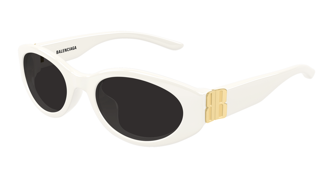 Gafas de sol balenciaga bb0507sk 003 blanco round/oval/panthos femenino talla 55mm - Vista principal