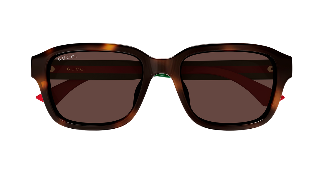 Sonnenbrillen gucci gg2120sa 002 havana rectangular / squared masculino größe 55mm - Detailansicht