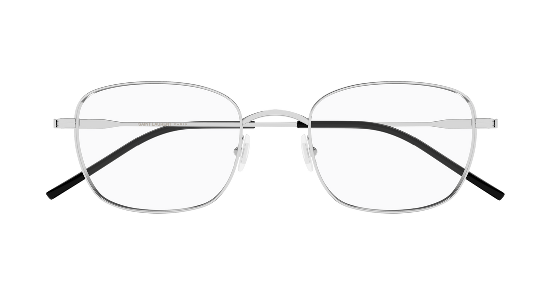 Occhiali da vista saint laurent sl 887 002 plateado round/oval/panthos unisex taglia 52mm - Vista dettagliata