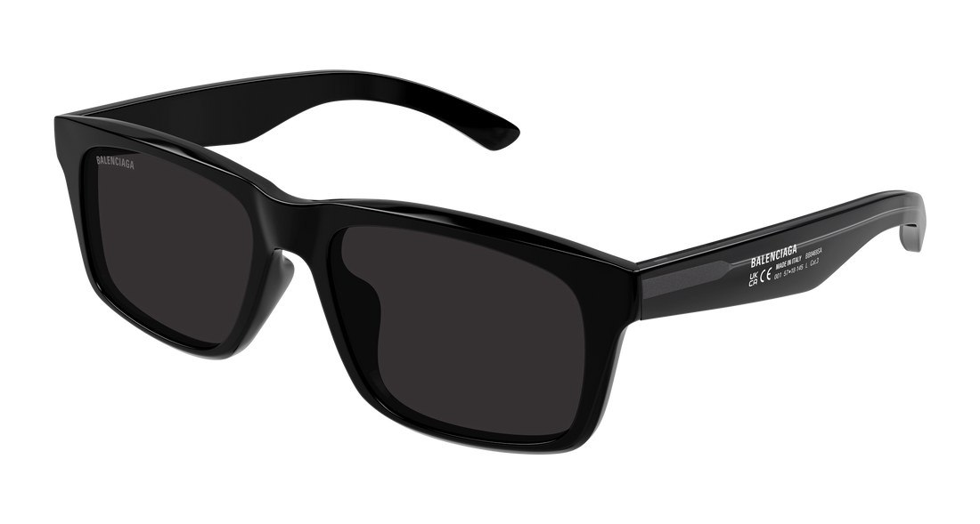 Lunettes de soleil balenciaga bb0469sa 001 negro rectangular / squared masculino taille 57mm - Vue principale