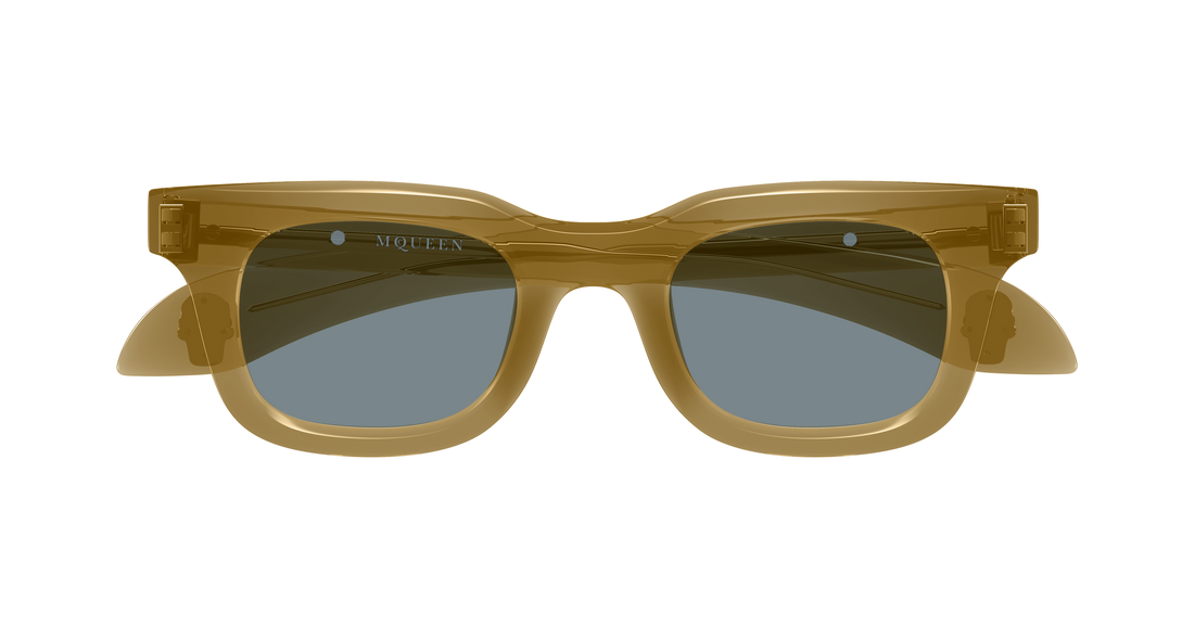 Sunčane naočale alexander mcqueen am0547s 004 marron rectangular / squared masculino veličina 46mm - Detaljni prikaz