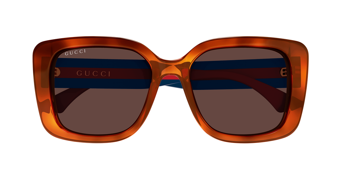 Sonnenbrillen gucci gg2118sa 004 havana butterfly femenino größe 55mm - Detailansicht