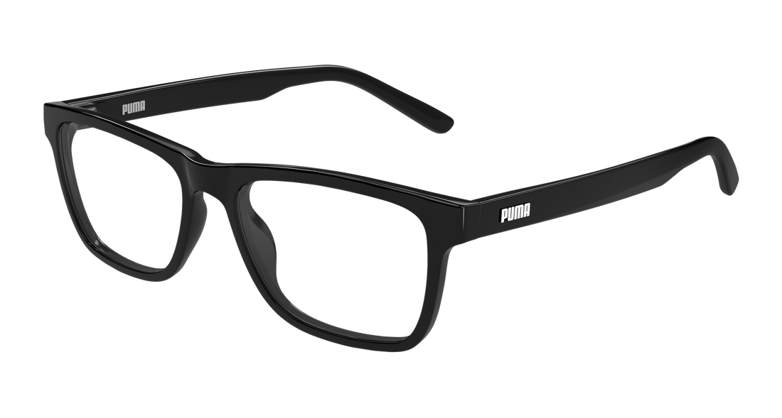 Prescription glasses puma pu0547o 001 negro rectangular / squared masculino size 54mm - Main view