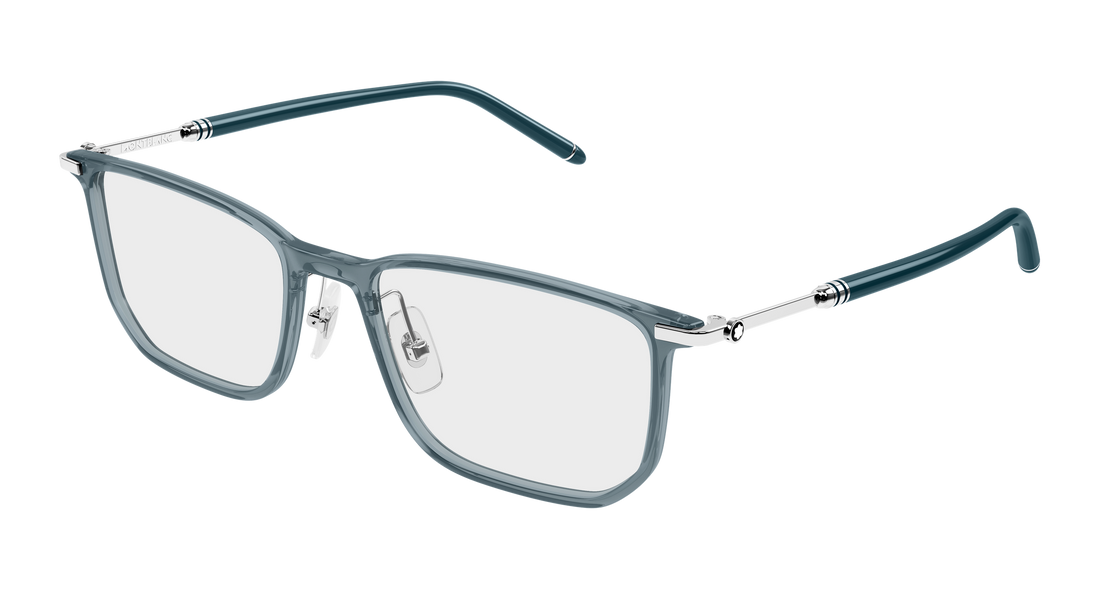 Brillen montblanc mb0523o 003 gris rectangular / squared masculino maat 54mm - Hoofdaanzicht