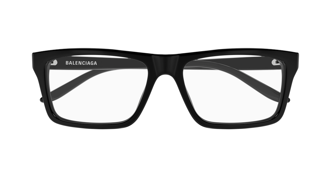 Occhiali da vista balenciaga bb0499o 001 negro rectangular / squared masculino taglia 57mm - Vista dettagliata