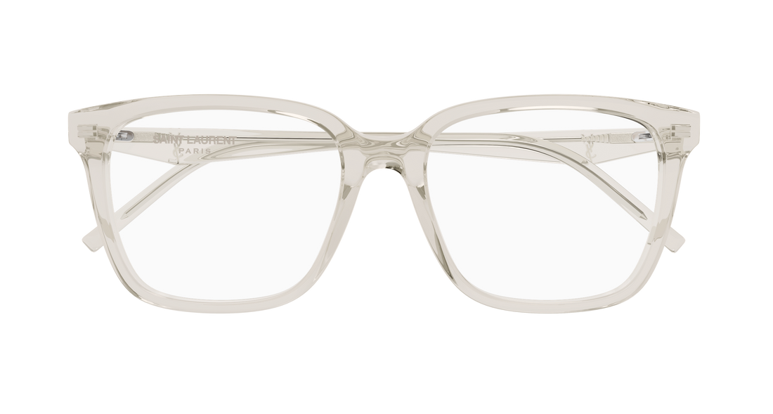 Okulary korekcyjne saint laurent sl m191/f 004 beige cat eye femenino rozmiar 54mm - Widok szczegółowy
