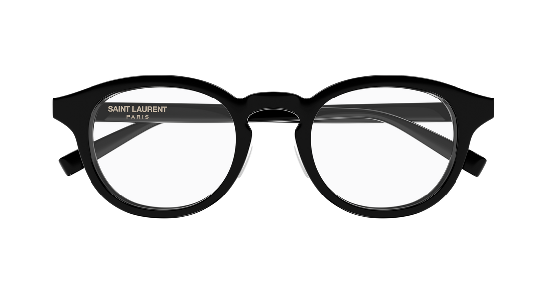 Dioptrijske naočale saint laurent sl 907/f 001 negro round/oval/panthos unisex veličina 50mm - Detaljni prikaz
