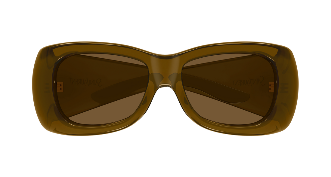 Sunglasses saint laurent sl 901 howl 004 marron rectangular / squared unisex size 61mm - Detailed view